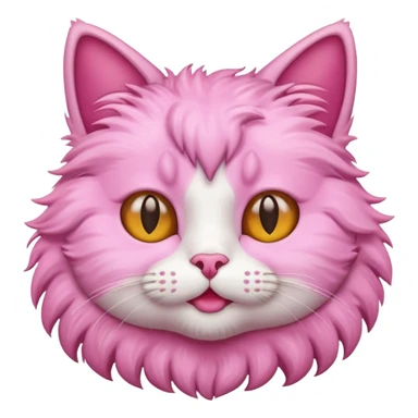 Cat loving cat pink sticker