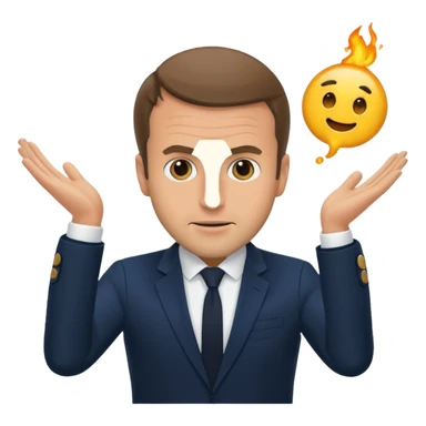 Macron entrain de faire caca sticker