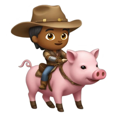 Hog rider sticker