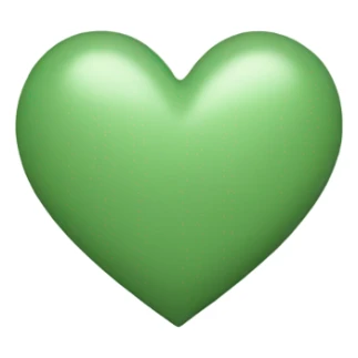 sage green heart emoji sticker