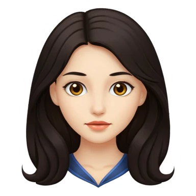 Pelinegra bonita sticker