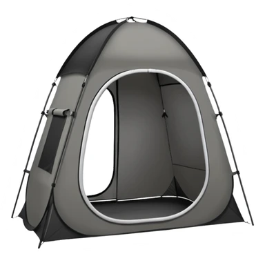 black Tall Oval Narrow Pop up open standing tent  sticker