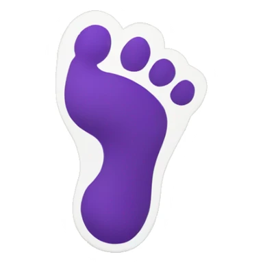 Foot giving a thumbs up sticker