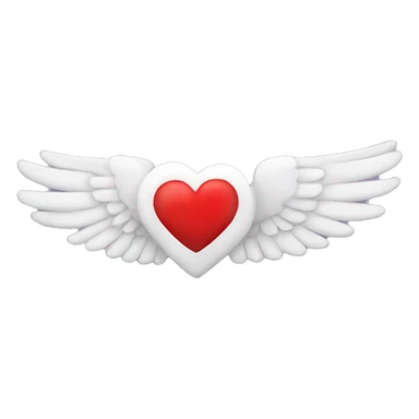A wing with an 8 and heart sticker