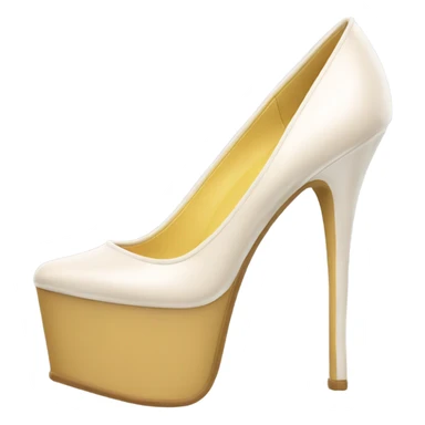 PVC tigh high platform heels sticker