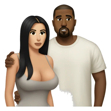 Kanye west singing to Kim kardashian  sticker