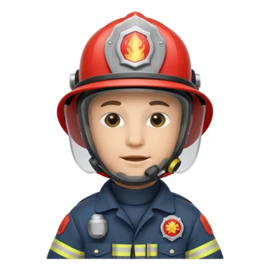 Firefighter with respiratory protection sticker
