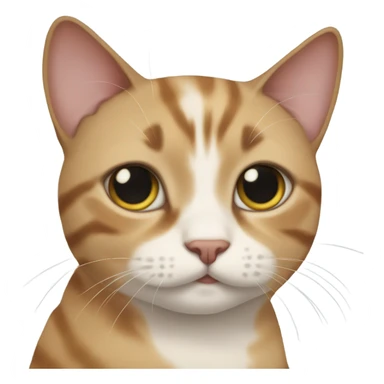 Cat with Down syndrome sticker