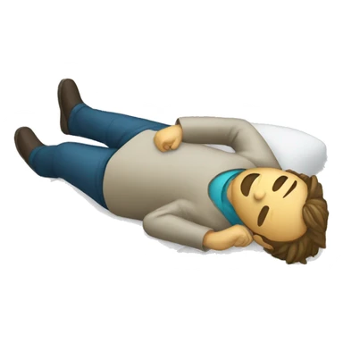 researcher lying down sticker