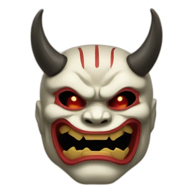 ONI MASK JAPANESE sticker