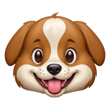 perrito sacando la lengua sticker