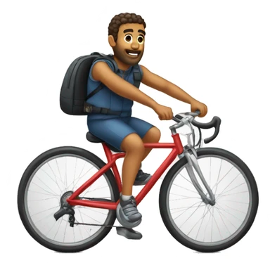 garoto branquinho andando de bicicleta sticker