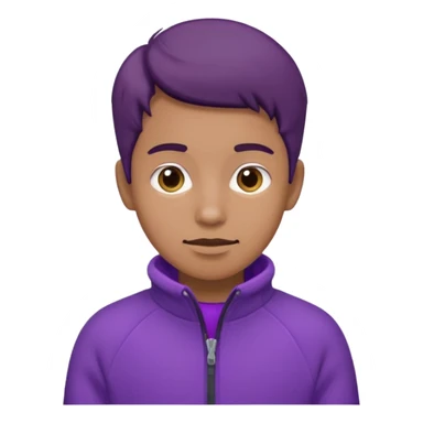 La tercera imagen, manten el forro polar morado sticker