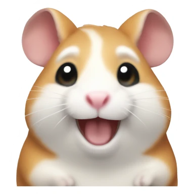 Happy hamster sticker