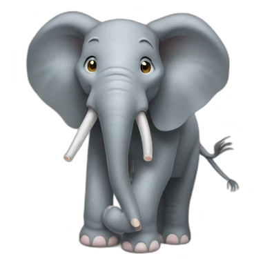 Elephant sur souris sticker