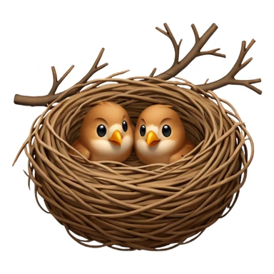 birds nest sticker