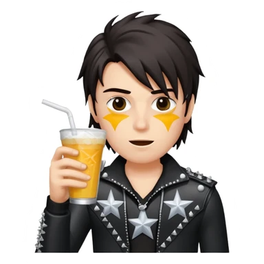 circus Rockstar drinking colddrink   sticker