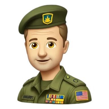 volodymyr zelenskyy in army tshirt sticker