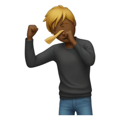 Homme qui fait le dab sticker