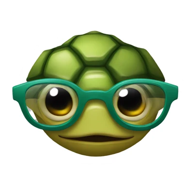 Tortuga con lentes  sticker