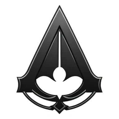 Logo assassin creed black color sticker