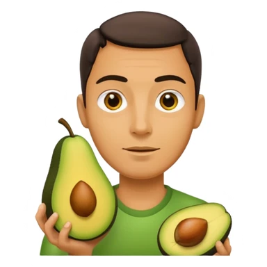 mangoes holding a small avocado sticker