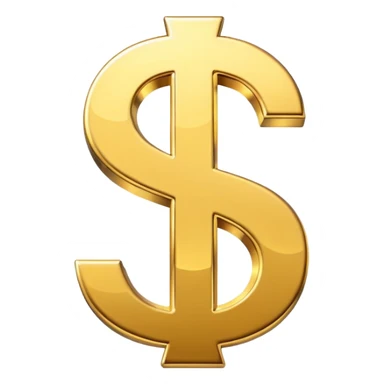 Dollar sign sticker