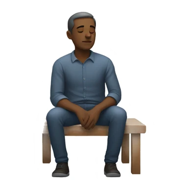 Man asleep sitting up sticker