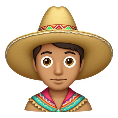 me wearing a sombrero sticker