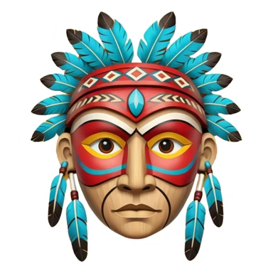Native American Spirit Mask sticker