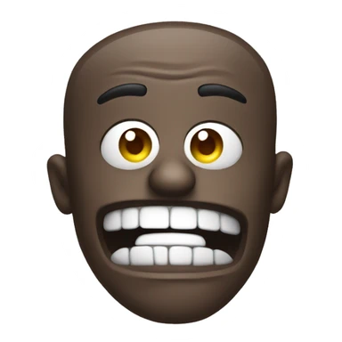 A sarcastic smiley face sticker