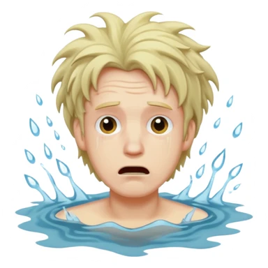 man drowning sticker
