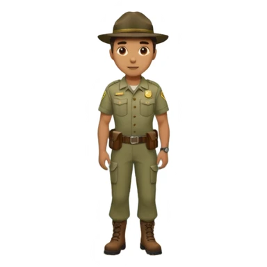 Male Park Ranger sticker