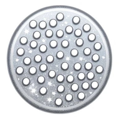 white glory glitter sticker