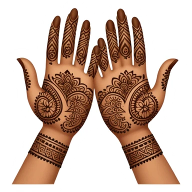 Arabic henna Hands  sticker