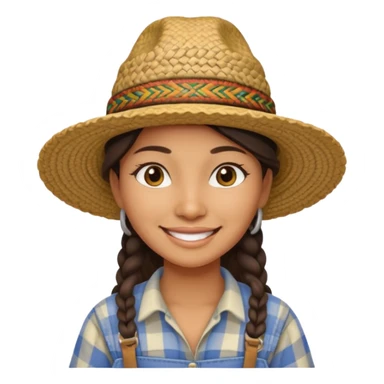 indigenous female farmer sticker