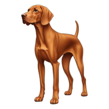 Dog vizsla full-height sticker