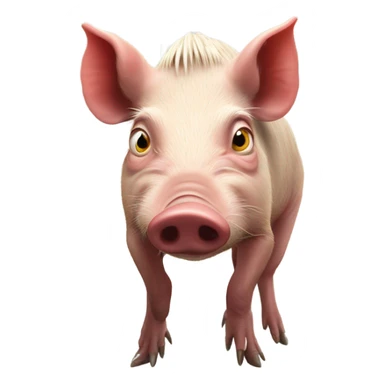 Razorback taking a poop sticker