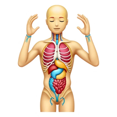 human body anatomy sticker