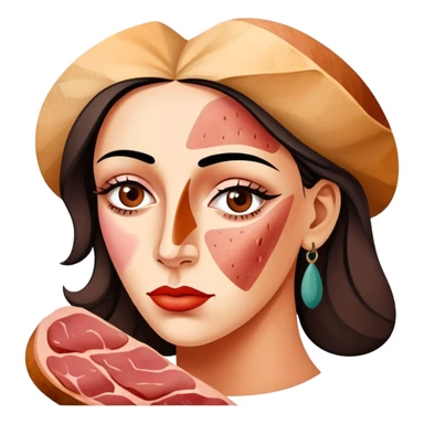 picasso abstract SPAM MEAT spain woman painting sticker