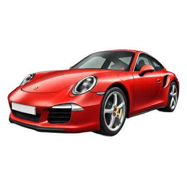 red Porsche 911 4S sticker