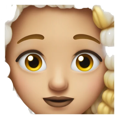 roll face emoji with lashes  sticker