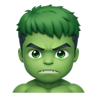 Super hero hulk kid sticker