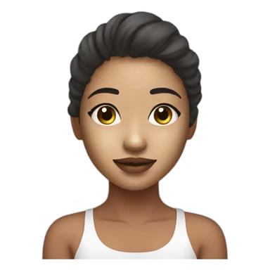 girl using exfoliating toner sticker