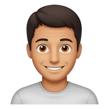 Hombre moreno saludando  sticker