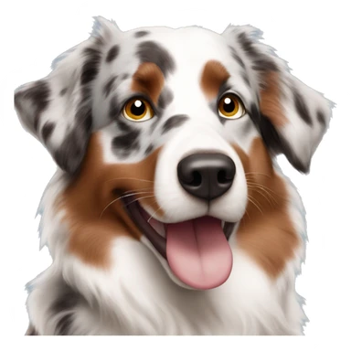 Australian Shepherd Red Merle with blue eyes sticker