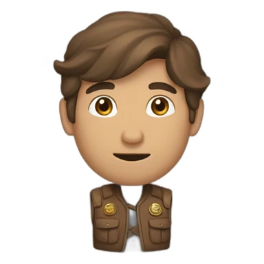 Un homme brun faisant du tir à l’arc sticker