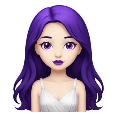 Purple girl sticker