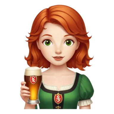 Irish Redheaded Girl with Smithwick’s  sticker