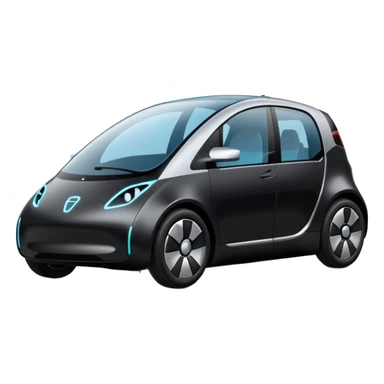 extra big Modern autonomous electric car sticker